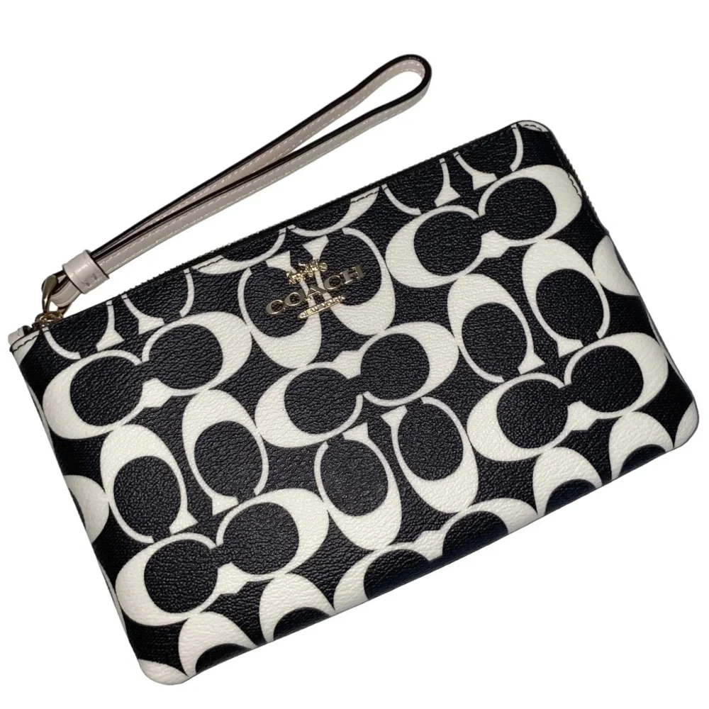 Coach Large Zip Signature Wristlet - Picture 9 of 9